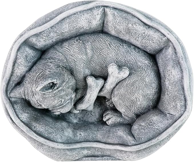 Dog Memorial Stone Statue Dog Garden Statue Pet Loss Gifts Pet Memorial Gifts Dog Grave Marker or Garden Memorial Stone Waterproof and Weatherproof Dog Plaque Personalized Memorial Tombstone