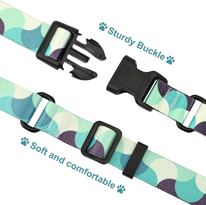 Martingale Dog Collars,Adjustable Soft Nylon Quick Release Buckle,No Pull Training Collar for Large Medium Small Dogs