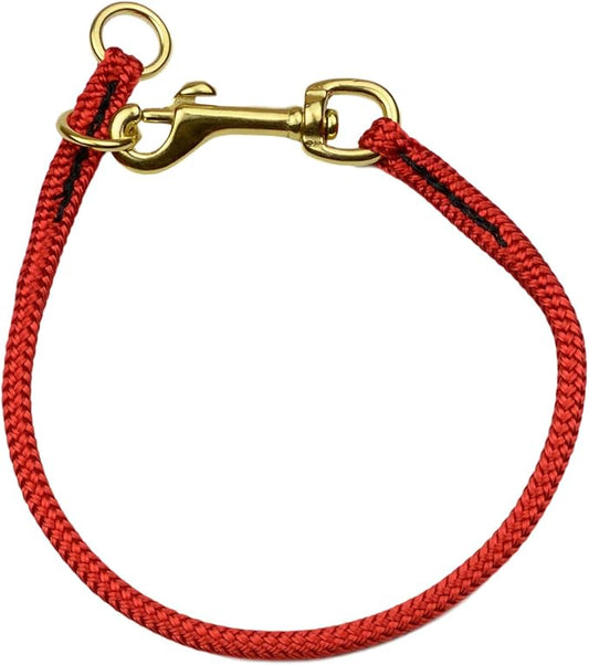 REDLINE K-9 Nylon Dominant Dog Choke Collar Red, 18 inch