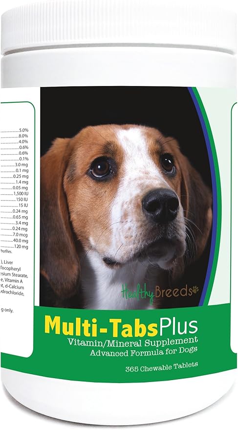 Healthy Breeds American English Coonhound Multi-Tabs Plus Chewable Tablets 365 Count