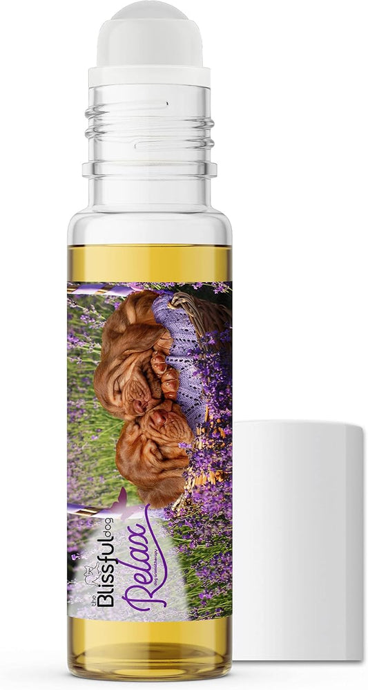 The Blissful Dog Bloodhound Dog Relax Roll-ON Aromatherapy for Dogs - Anxiety Relief for Dogs