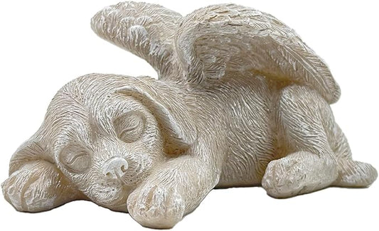 Small Dog Memorial Gifts for Loss of Dog,Resin Pet Memorial Statues,Forever My Guardian Angel Memorial Gifts