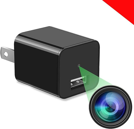 Plug-in Indoor Camera – Premium Full HD 1080P, 110° Wide View, Motion Detection – No WiFi Needed – Continuous Recording via microSD – Simple Plug-and-Go Setup for Home, Nanny & Pet Monitoring