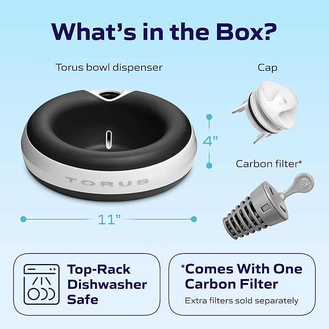 Premium Filtered Portable Dog Autofill Pet Water Dispenser [Upgraded 2026], 2L / 68oz, Noise-Free No Spill Water Bowl for Dogs, No Power Needed, Ideal for Medium & Large Pets