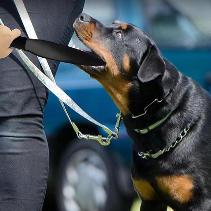 Professional Dog No Bite Sticks Safely Separates Food Aggressions Protect Crowbar Break Stick Chew Toys for Medium Large Strong Dogs, Pitbull, Black