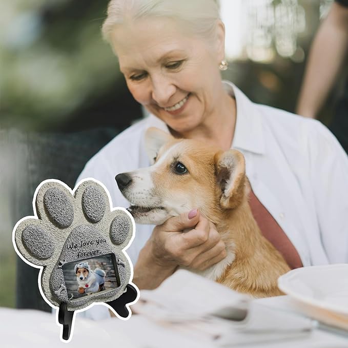 Pet Memorial Stones, Dog Memorial Gifts for Loss of Dog,Indoor Outdoor Headstones for Grave Loss of Pet's Spiritual Resting Place