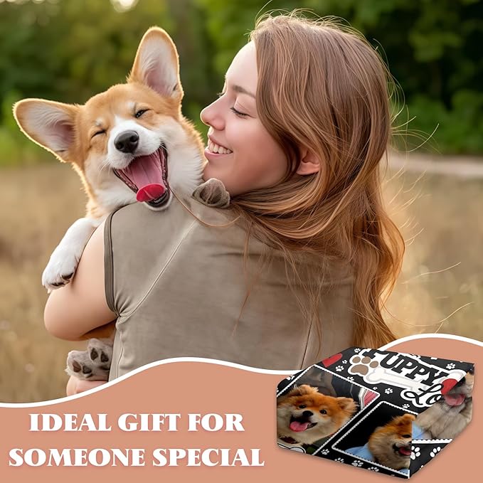 Pet Memorial Blanket Gift - Personalized Dog Memorial Blankets, Pet Sympathy Gifts for Loss of Dogs for Pets Lovers, Dog Bereavement Passing Away Gift, Custom Dogs Blanket (C)