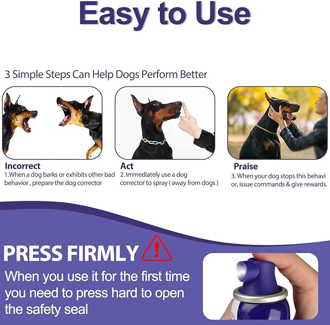 Dog Corrector Spray, 80ml 1 Pack Dog Trainer Spray to Dogs from Stopping Unwanted Behaviors Pet Trainer Spray, Barking, Jumping, Stealing Food, Safe, Humane & Effective