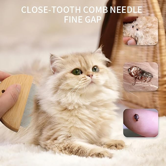 Detailer Comb For Removing Tear Stains Dog Tear Stain Remover For Small Dogs Dog Eye Comb Flea And Tick Prevention For Dogs Pet Hair Removal Tool Pet Facial Cleansing