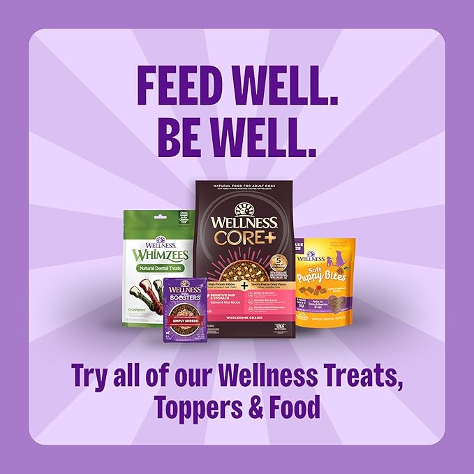 Old Mother Hubbard Wellness Bits of Love P-Nuttier Dog Biscuits, Natural, Seasonal, Valentine's Day Treats, Peanut Butter Flavor, (6 Ounce Bag)