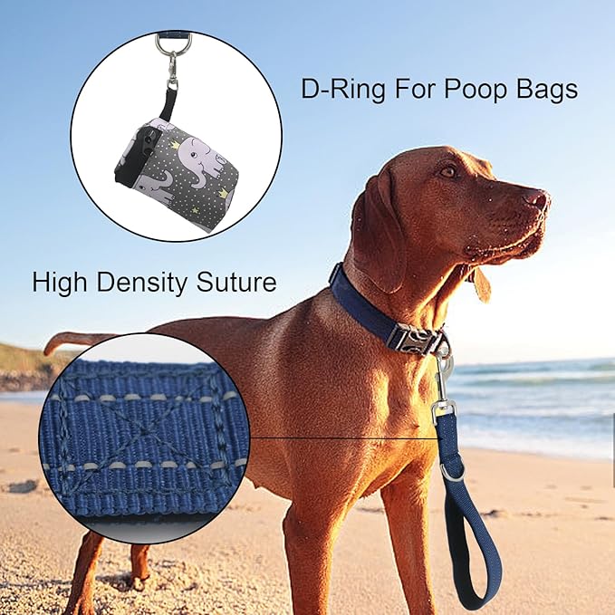Standard Training Leashes 12 Inches for Dogs, Short Traffic Dog Leash Heavy Duty Padded Handle, Nylon Anti Pull for Reflective, Short Line Dog for Small, Medium and Large Dogs 1 FT Blue