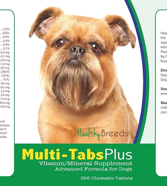 Healthy Breeds Brussels Griffon Multi-Tabs Plus Chewable Tablets 365 Count