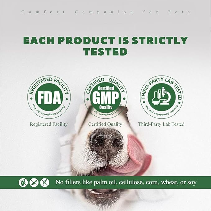Dog Allergy Chews, Dog Allergy Relief Chews Coat Supplement for Itchy Skin Paw Licking, Probiotics for Large Dogs with Colostrum Omega-3 Turmeric Immune Supplement-200ct