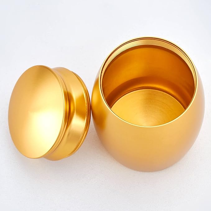 2.67 Inches Small Pet Cremation Urns for Dog Ashes,Tiny Urn for Dog or Cats Ashes,Mini Keepsake with Paw Print(Paw Gold)