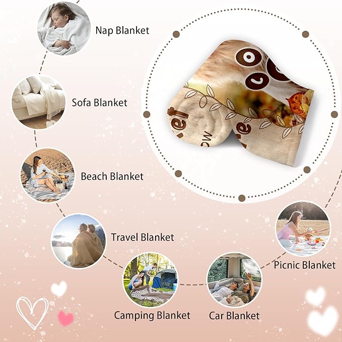 Pet Memorial Blanket Gift - Personalized Dog Memorial Blanket with Photo Name, Pet Sympathy Gifts for Dogs Lovers, Custom Loss of Dog Grief Blankets, Pets Remembrance Bereavement Gifts (1 Photo)