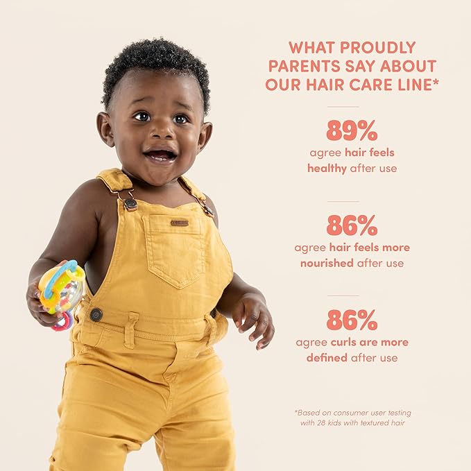 PROUDLY Defining Detangler & Refresher by Gabrielle Union & Dwyane Wade, Black & Brown Babies Coils, Curls & Waves, Detangling & Conditioning Spray, Sweet Vanilla, 2-Pack