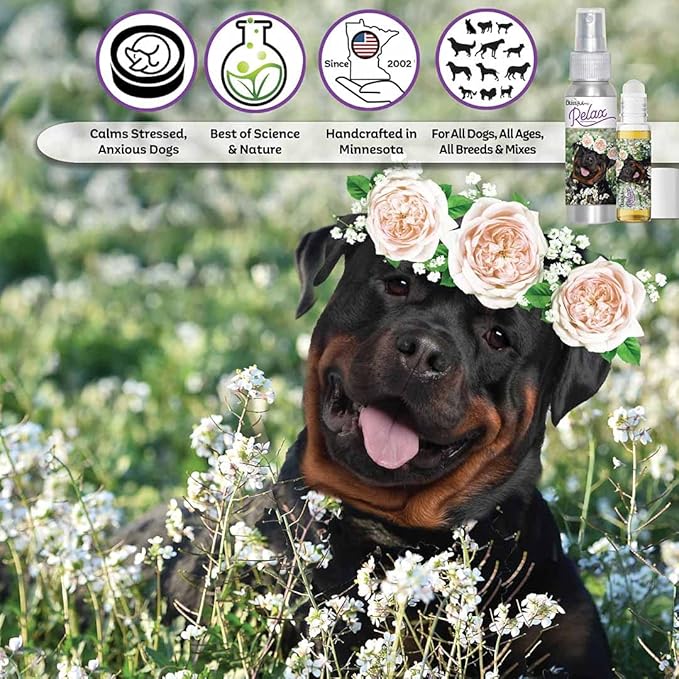 The Blissful Dog Rottweiler Relax Dog Aromatherapy Spray for Your Dog's Anxiety