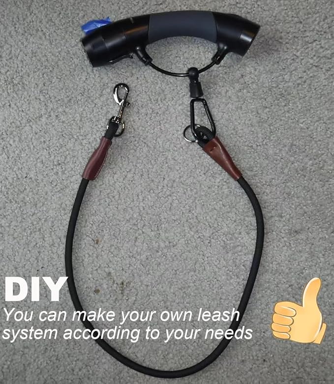No Handle Dog Leash 3/6 FT, Dog Tether Training Lead Tie Down, Extension Rope for Exercising, Car, Bicycle, Outdoor, Running, Walking (6FT X 1/2inch)