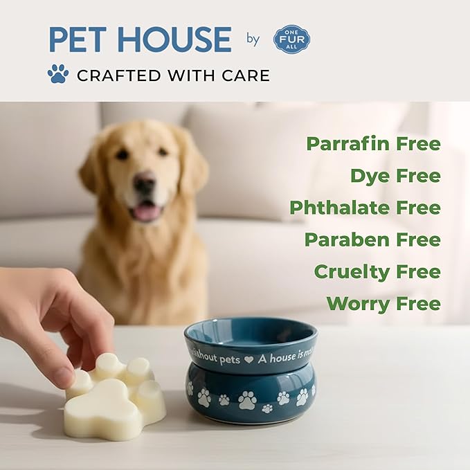 Pet House Wax Melts, Long-Lasting Scented Pet-Friendly Wax Melts, Natural Pet Odor Solution for A Fresh Smelling Home, Fresh Citrus, 3 OZ Each, 2 Pack