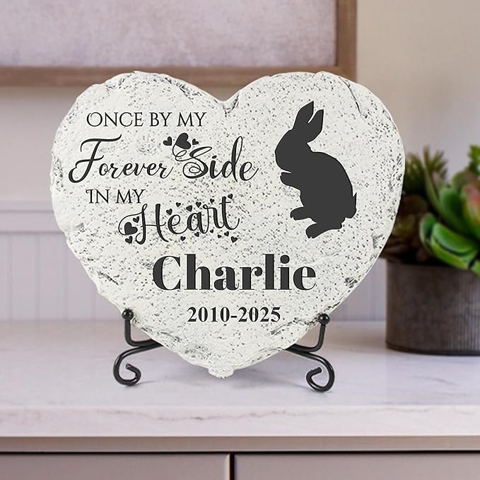 Personalized Dog Memorial Stone, Loss Gifts for Pet, Garden Stone, Pet Loss Gifts Cat Memorial Gifts, Cemetery Decorations, Grave Stone (Rabbit)