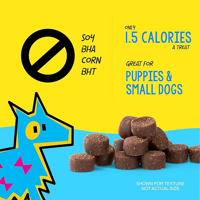 Crazy Dog Mini Train-Me! Training Treats 10 oz. Bag, Beef Flavor, with 500 Treats per Bag, Recommended by Dog Trainers