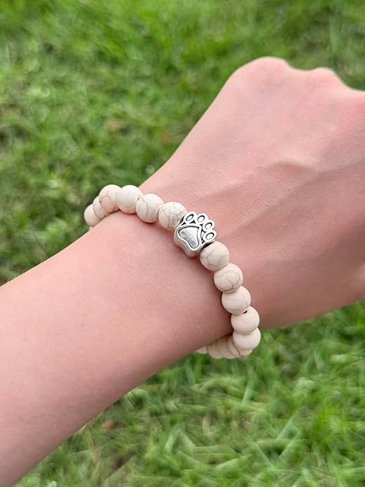 LINGYUAN Pet Memorial Gifts for Dogs Cats, Pet Memorial Bracelet, Remembrance Pet Loss Sympathy Gift for Cat Dog Lovers, Bereavement Gifts for Loss of Pet
