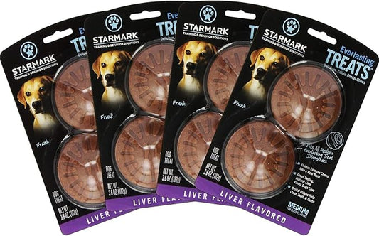 StarMark Triple Crown EVERLASTING DOG TREAT Hard Chew LIVER MEDIUM 8 Treats