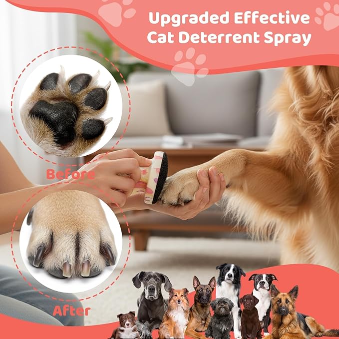 7PCS Dog Nail File, Nail File for Dogs, Dog Scratch Pad for Nails with 6 Replaceable Discs for Gentle and Effective Claw Care, Grooming Tool for Dogs and Cats (Colorful)