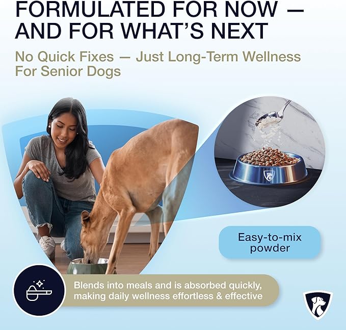 Nutraregen Digestive Senior Dog Probiotic Powder 30 Scoops | Beef Flavored Dog Probiotics for Digestive Health, Supports Gut Health, Scratching, Itchy & Dry Skin, Allergies 2.1 Oz | 7 Bn CFU