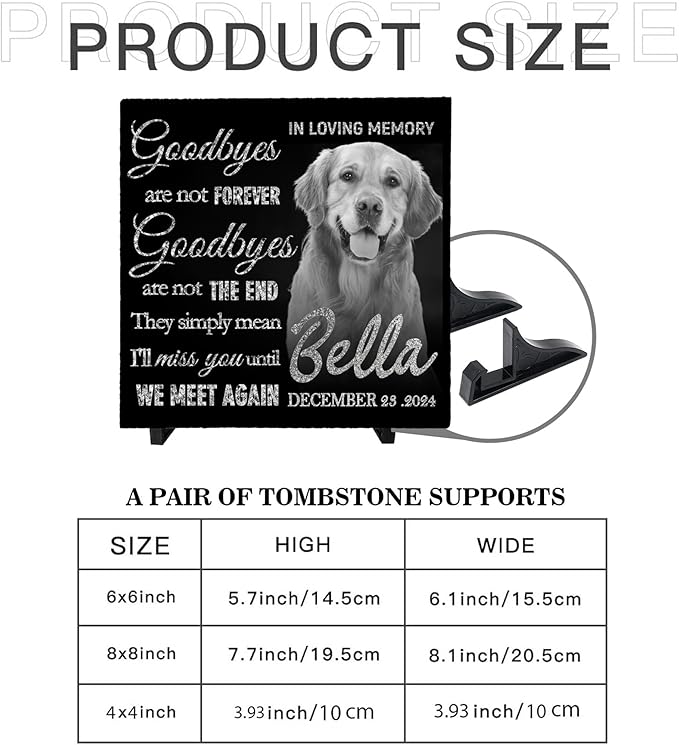 Dog Memorial Gifts for Loss of Dog Sympathy Gift,Dog Memorial Stone,Pet Memorial Gifts,Pet Loss Gifts,Pet Memorial Stones for Dogs Cemetery Decorations for Grave,Cat Memorial (dog passing away gifts)