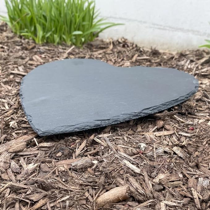 GiftsForYouNow Engraved Beloved Companion Personalized Pet Memorial Garden Stone, 10", Dog Headstone, Heart Shaped Slate