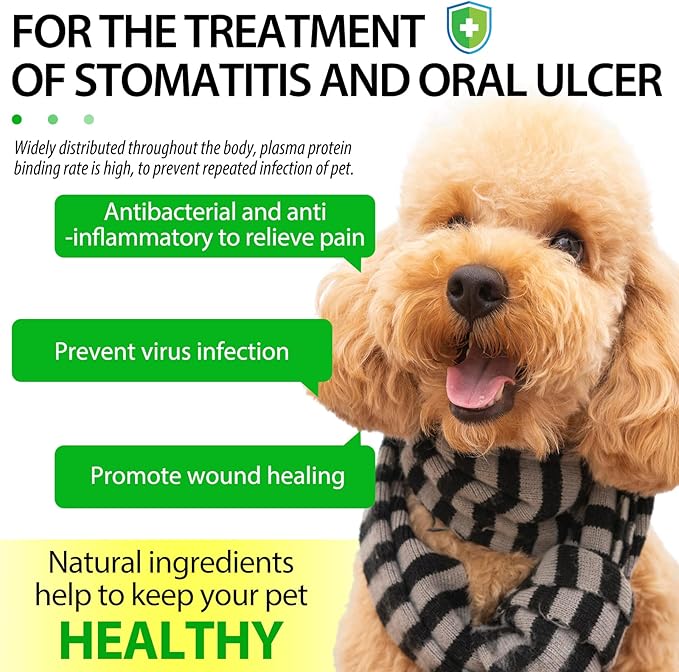 Antibiotic for Dogs, Natural Dog Antibiotic Supplement for Urinary Tract Support, Digestion & Skin Health with Herbal Blend, Dog Supplies for Overall Dogs Health, Bacon Flavored Liquid - 60ml / 2.02oz