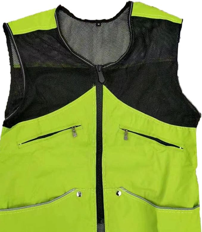 Dog Training Vest for Handlers Breathable Dog Trainer Vest for Agility Obedience Training Handler Dog Trainer Outdoor Backpacking, Green, XL