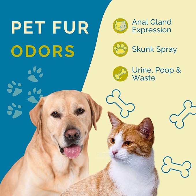 No Scent Anal Gland Express & Skunk Spray Pet Fur Cleaner for Dogs & Cats (128 Fl Oz / 3.8 Liters)
