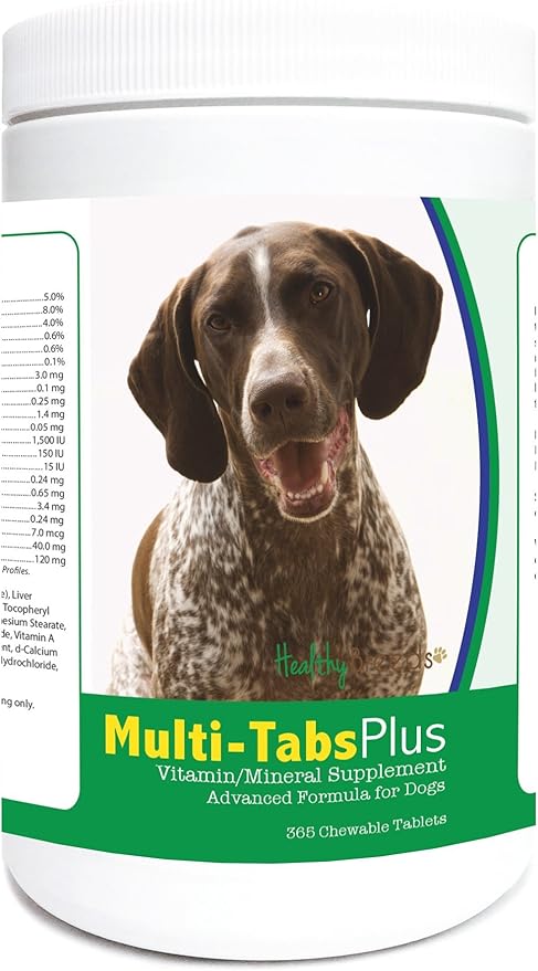 Healthy Breeds German Shorthaired Pointer Multi-Tabs Plus Chewable Tablets 365 Count