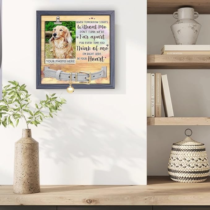 Pawfect House Dog Memorial Gifts for Loss of Dog, Memorial Picture Frame For Pet, Dogs Picture Frame, Pet Loss Gifts, Remembrance Gift, Pet Loss Sympathy Gift, Dogs Frames for Pictures Memorial