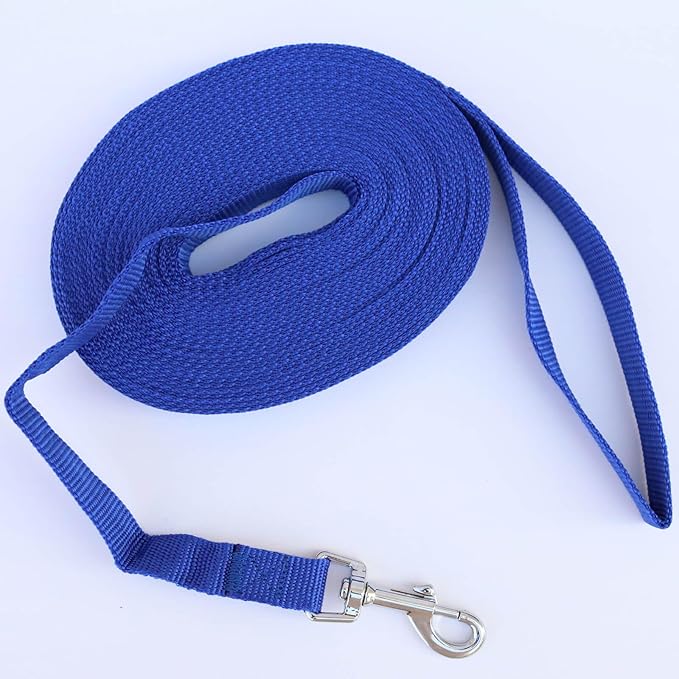 Dog Leash Puppy Obedience Recall Training Agility Lead 30ft, Great for Play, Camping, or Backyard