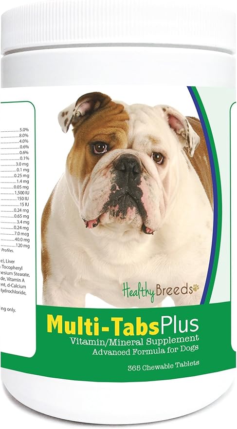 Healthy Breeds Bulldog Multi-Tabs Plus Chewable Tablets 365 Count
