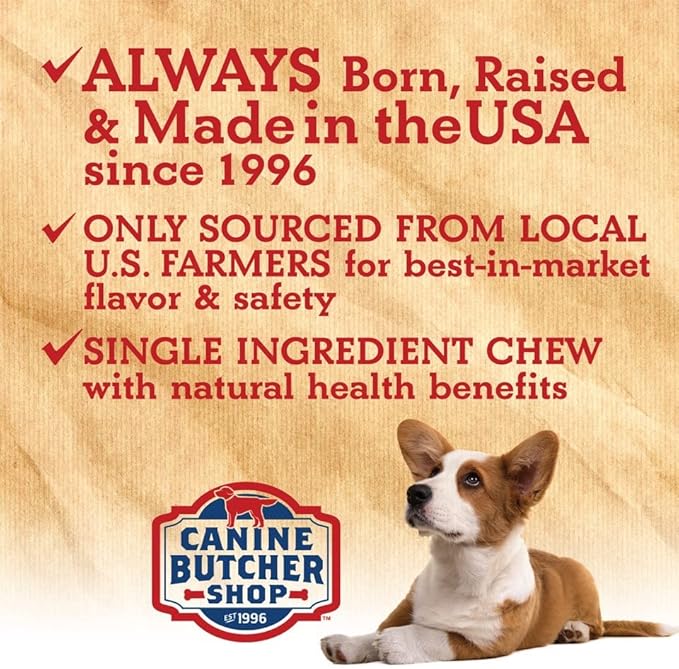 Pig Ears for Dogs Large Made in USA, Pig Ears Dog Treats, Large & Small Dogs, Aggressive Chewers, Dog Chews Long Lasting (12-Pack)