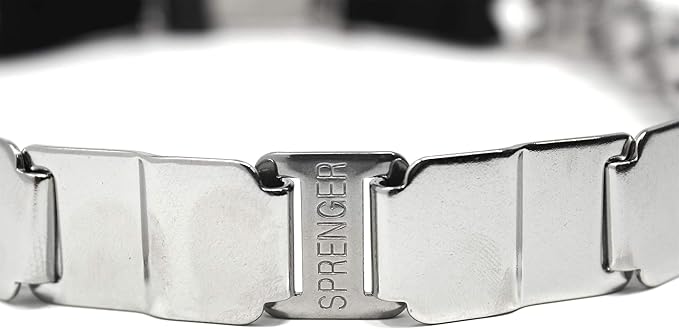 Herm Sprenger Dogline Neck Tech Stainless Steel Prong Dog Training Collar with Quick Release Buckle Pet Pinch No-Pull Collar for Dogs Made in Germany 24 inches