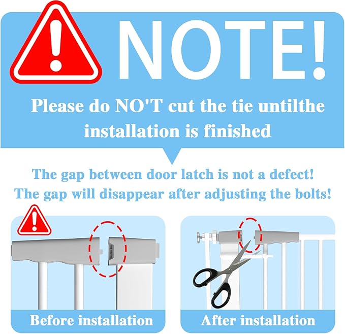 51.18" Extra Tall Pet Cat Gate for Doorway 29.5"- 40.5" Wide Auto Close Tall Dog Gate No Drilling Pressure Mounted for Hallway Kitchen,White
