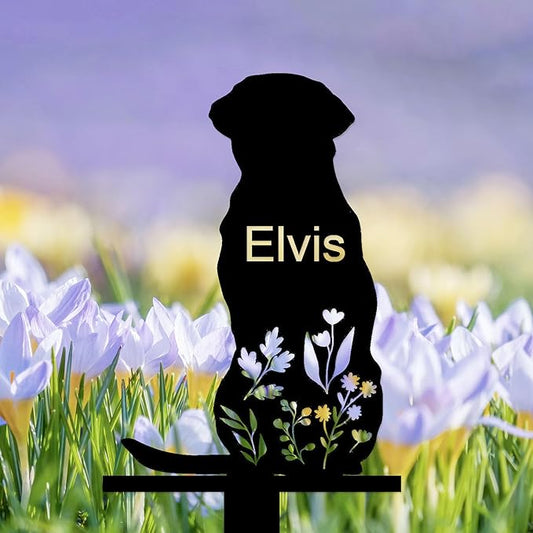 Personalized Dog Memorial Stake, Dog Grave Marker, in Memorial of Dog, Dog Loss Gift, Dog Name Sign Pet Sympathy Gift