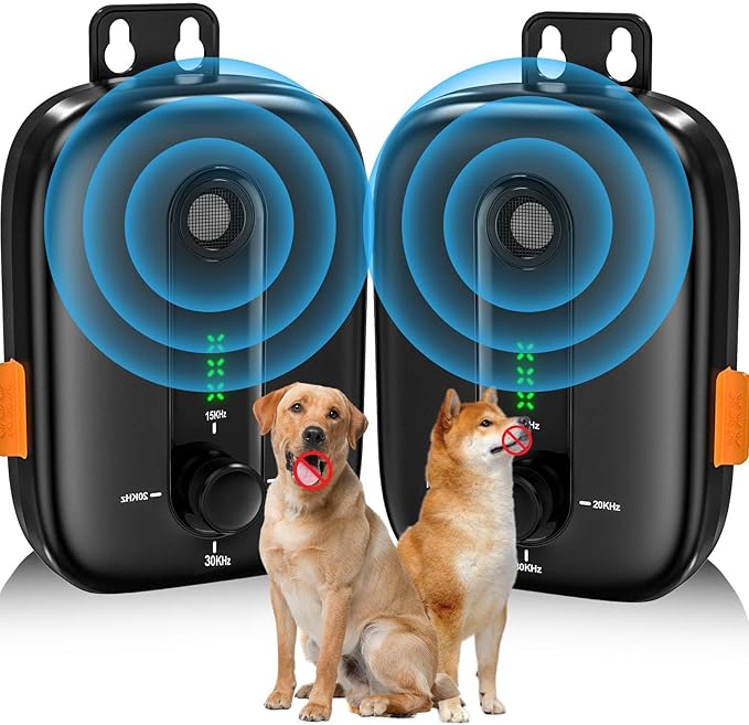 YEOWWW! Anti Barking Device for Dogs, Rechargeable Ultrasonic Dog Barking Control Devices with 3 Modes, 33 FT Barking Silencer Sonic Barking Deterrent Indoor/Outdoor Safe for Dog & People Y4