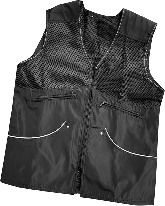 Dog Training Vest for Handlers Breathable Dog Trainer Vest for Agility Obedience Training Handler Dog Trainer Outdoor Backpacking, Black, XXL
