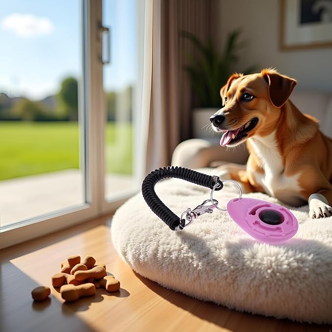 Dog Training Clicker with Wrist Strap, Lightweight Easy to Use, Pet Training Clicker for Cats Puppy Birds Horses