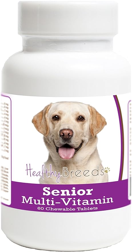 Healthy Breeds Labrador Retriever Senior Dog Multivitamin Tablets 60 Count