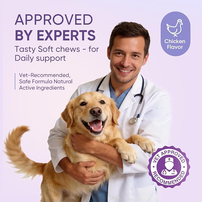 Hemp Calming Chews for Dogs 150PCs Dog Calming Treats and Bites with Hemp Oil - Anxiety and Stress Relief for Dogs Puppy Melatonin Sleep Aid Calm Dog, Noise, Thunder, Barking, Separation, Chewing