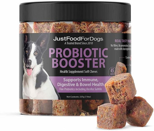 Just Food for Dogs Hip and Joint Supplement for Dogs, Human Grade Glucosamine Chondroitin Dog Supplements, Multivitamin Soft Chews, Omega 3 Oil, Superfood Blend, Plant Based Dog Vitamins - 45 Count 3