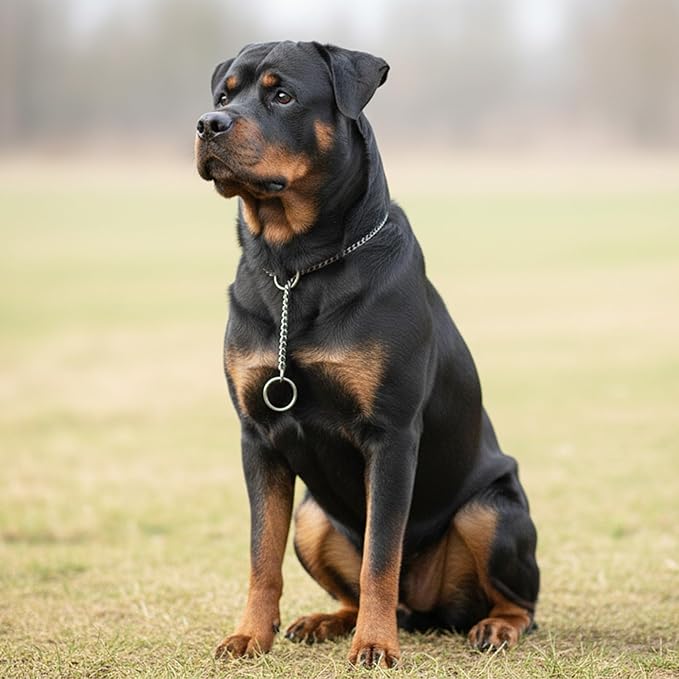 Dog P Snake Chain Chrome Plated Metal Dog Training Choke/Collar-Fully Guaranteed Against Rust Tarnish or Breakage-Recommended for Professional Training (Rose Gold, 5mm * 28")