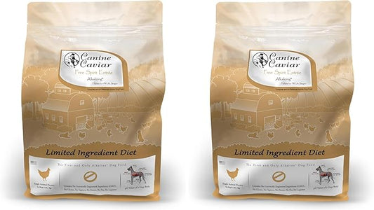 Canine Caviar - Free Spirit: Chicken & Pearl Millet Alkaline Dry Dog Food, Limited Ingredients, Gluten-Free, Based on Science & Research, Veterinary Alternative Diet (4.4 Pound Bag) (Pack of 2)